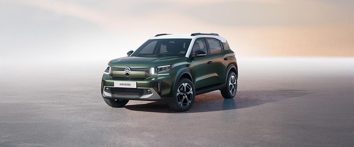 Bild zeigt den Citroen C3 Aircross von Vorne